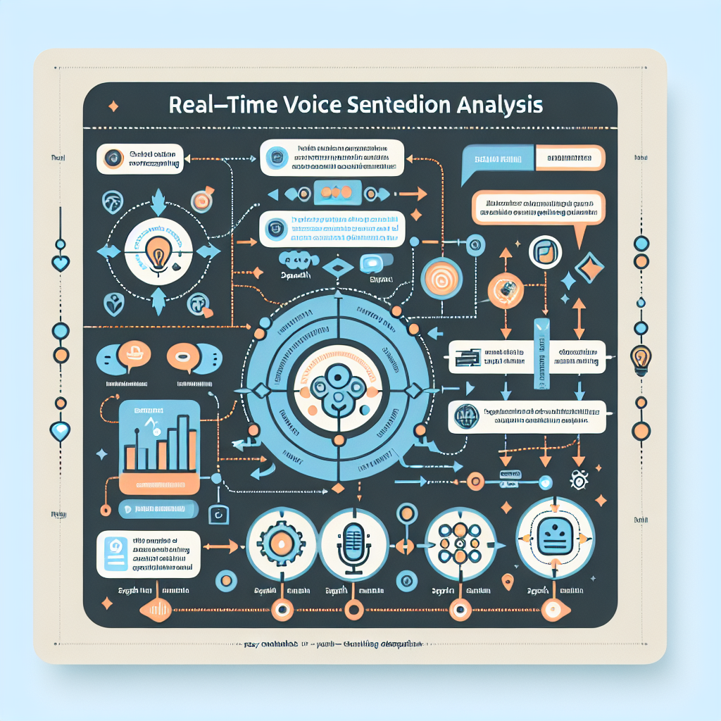 An infographic showing how real-time voice sentiment analysis works