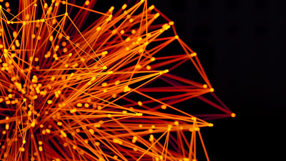 An artistic representation of a global network, showcasing interconnected communication lines across various world regions.