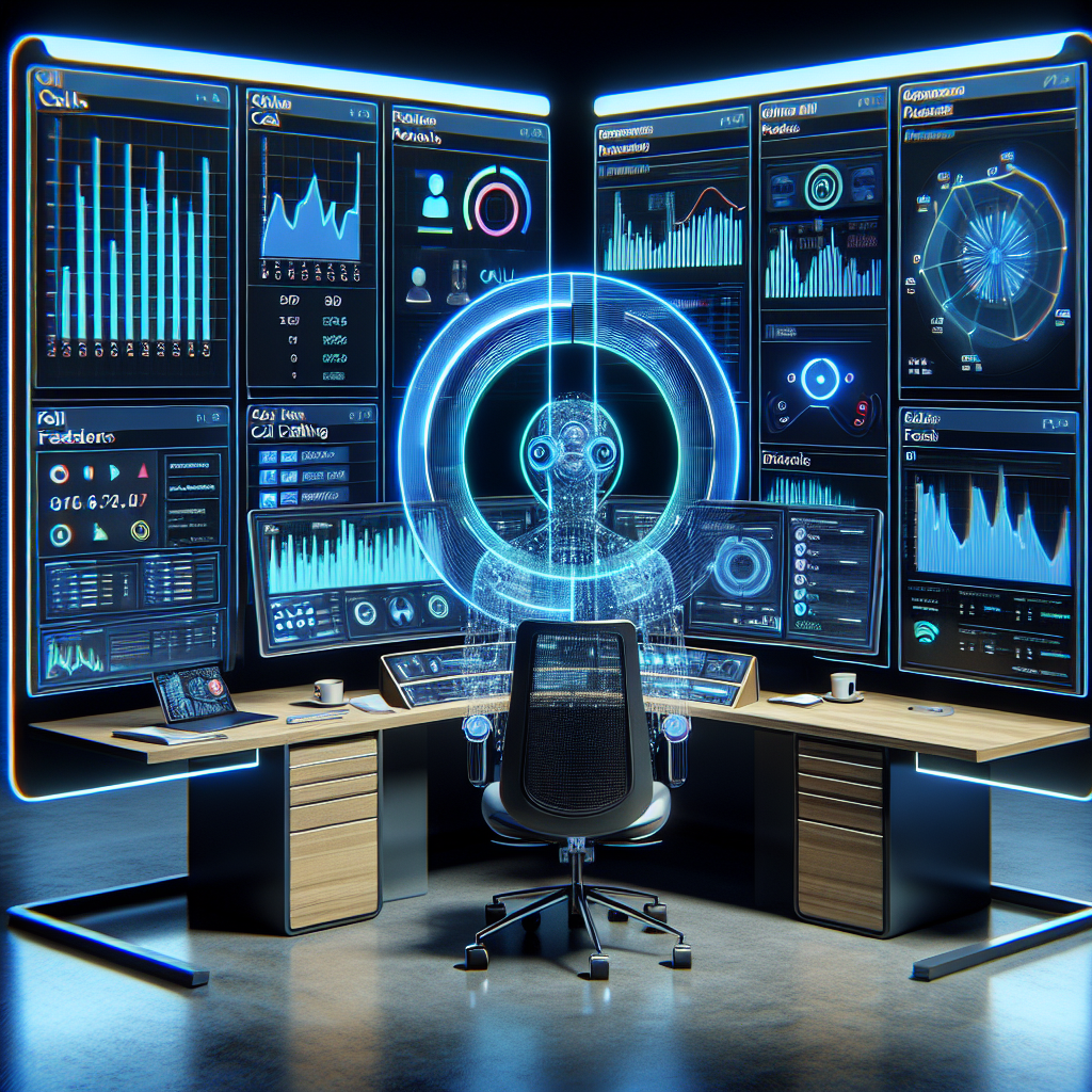 An image representing an AI system analyzing call data and predicting the best time for a follow-up call