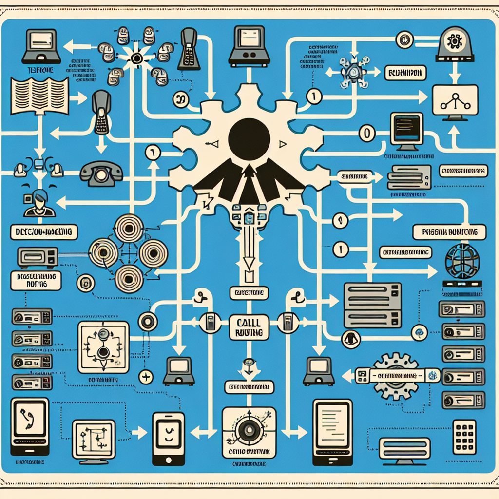 Diagram illustrating the intelligent call routing process.