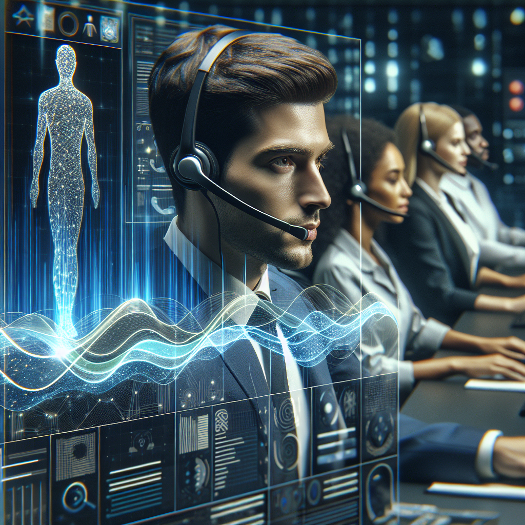 A depiction of an Intelligent Call Whisper System, depicting the system interacting with an agent during a live call