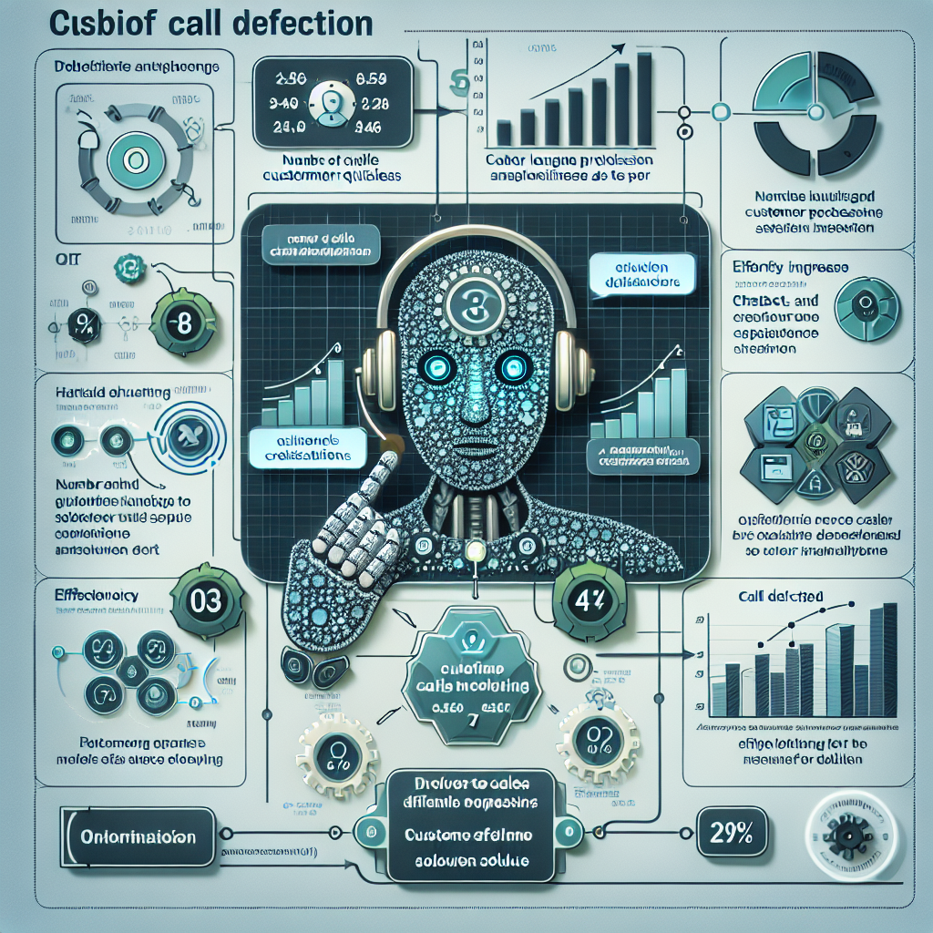 An infographic showing how AI works in call deflection