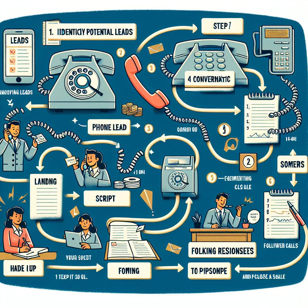 An infographic that shows the process of traditional lead management using phone calls