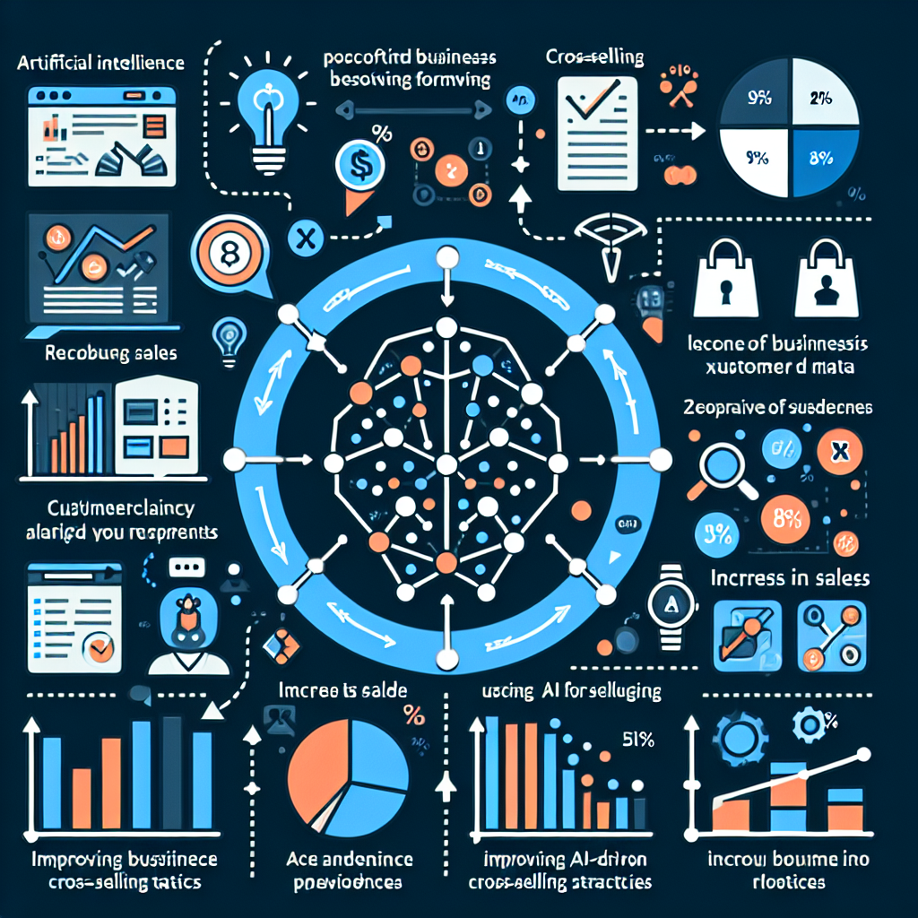 An infographic showing the role of AI in enhancing cross-selling strategies