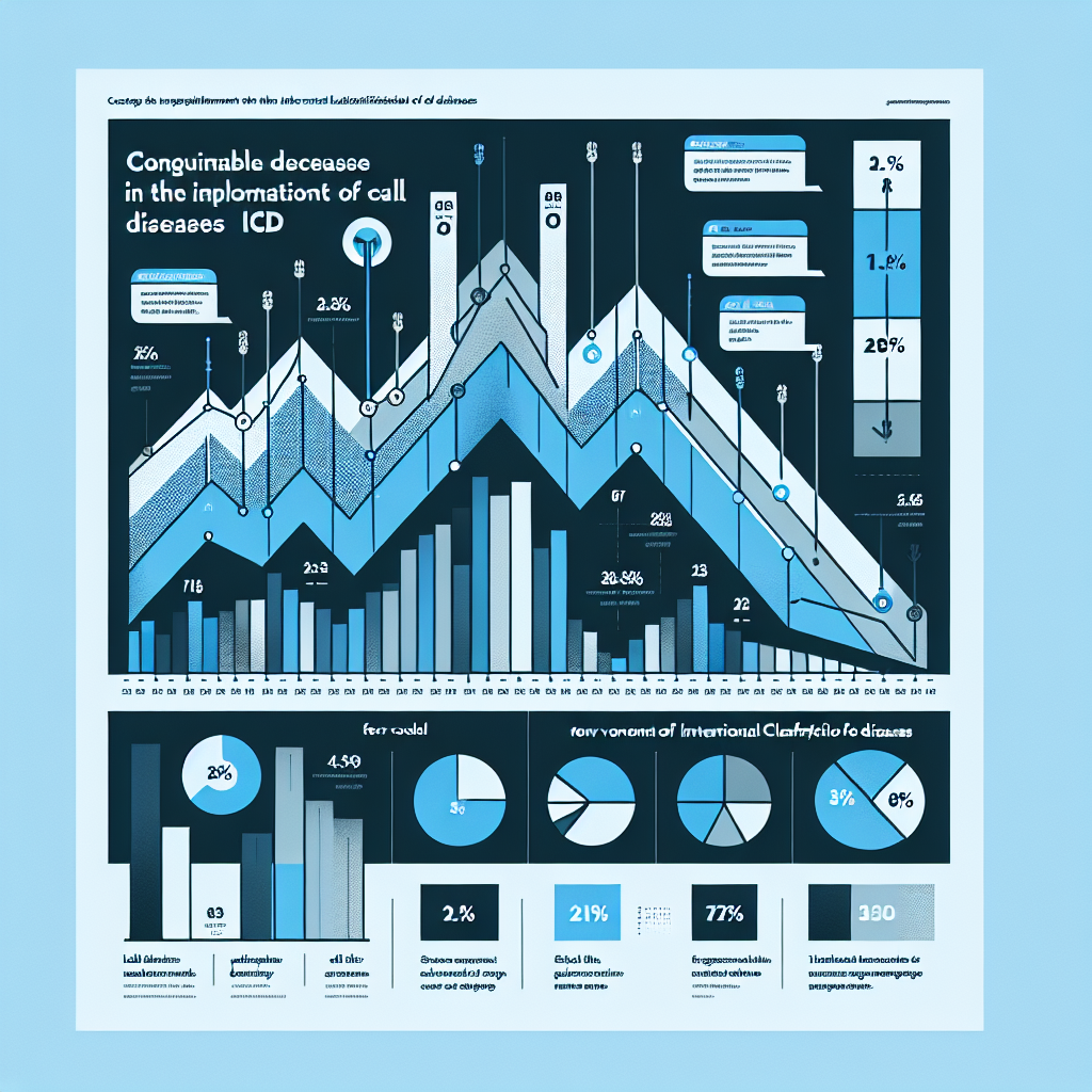 An infographic illustrating the significant call volume reduction following ICD implementation.