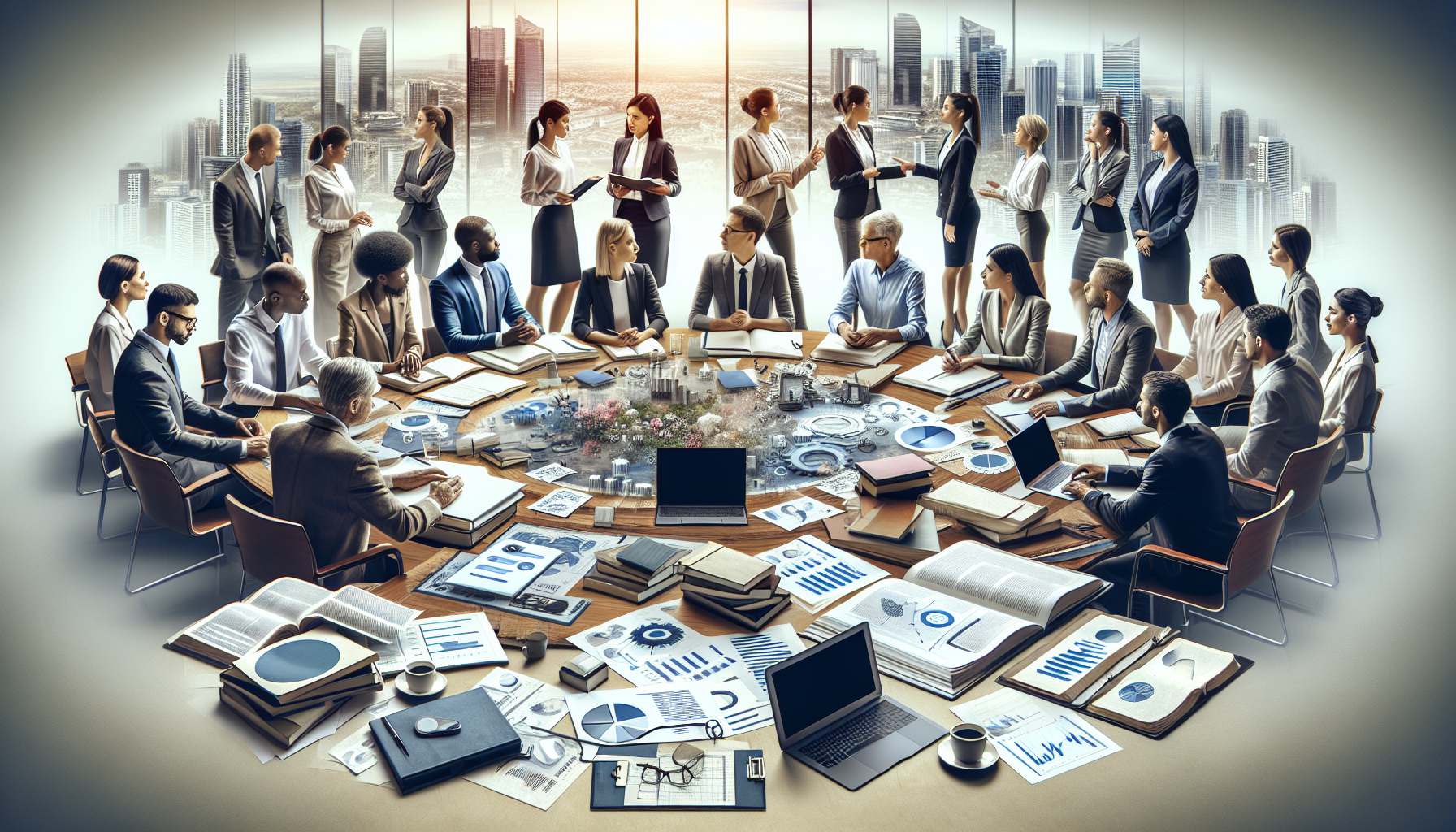 A collage of training materials, a coach mentoring a business team, and technical support.