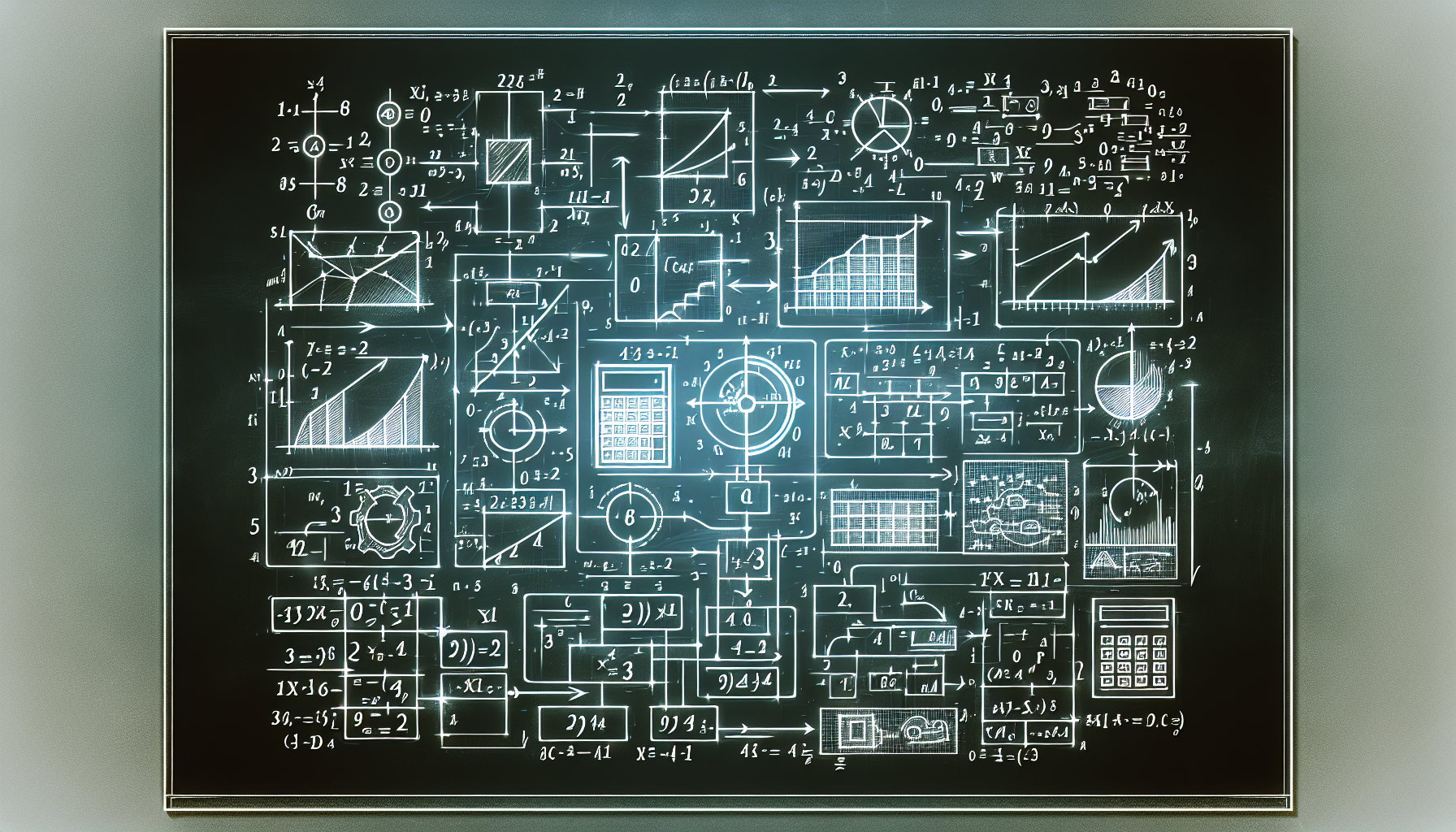 An illustrative image showing a calculation model or a equation