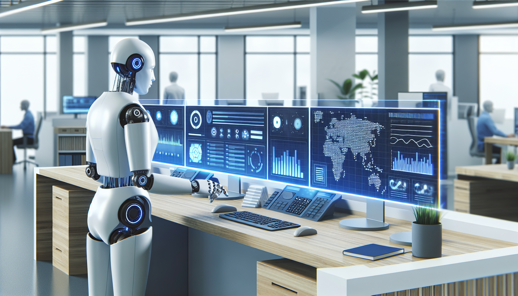 A snapshot of Cosmote's AI receptionist in action