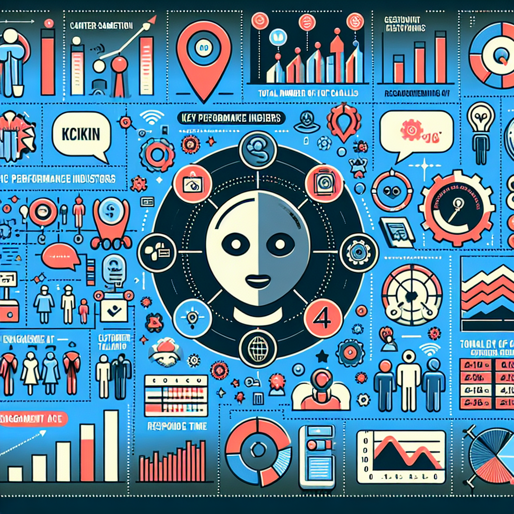 An infographic depicting the importance of various KPIs for an AI receptionist service.