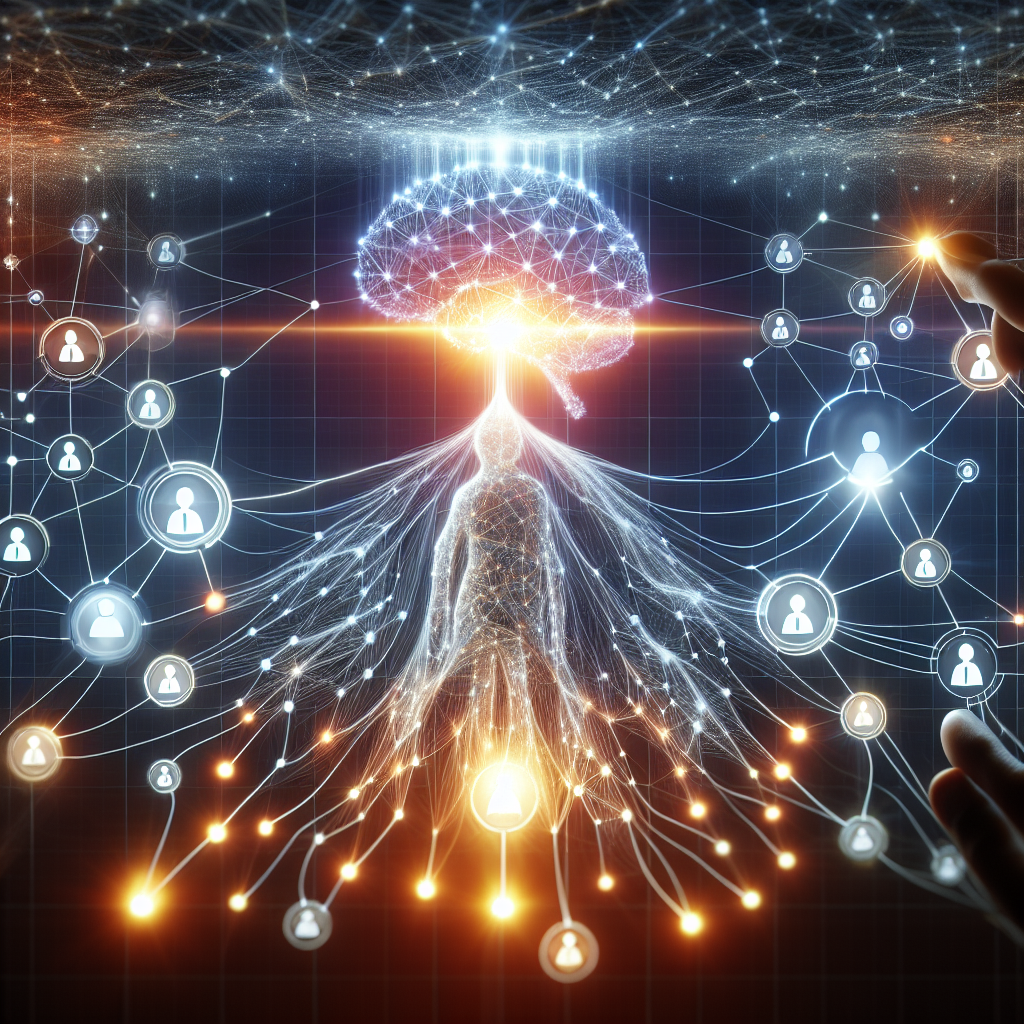 A depiction of AI seamlessly integrating with a CRM system.