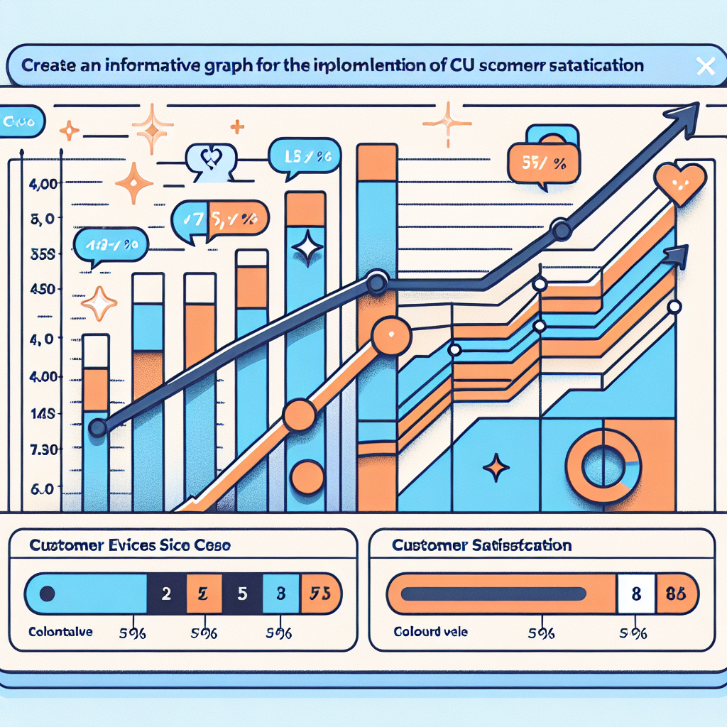 A graph showing increased CES and customer satisfaction after implementing voice-based CES