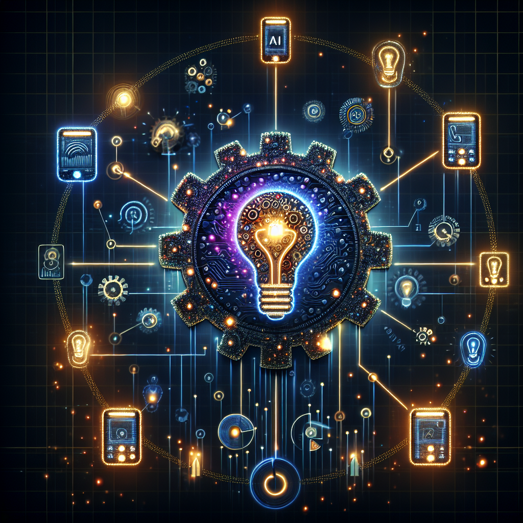 A graphic showing predictive call routing with AI intelligence.