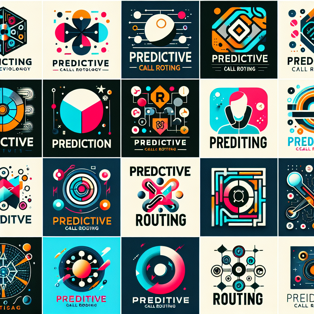 A collage of company logos that use predictive call routing.