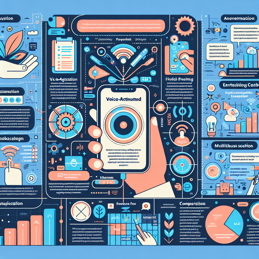 An infographic illustrating the concept and benefits of voice-activated service plans