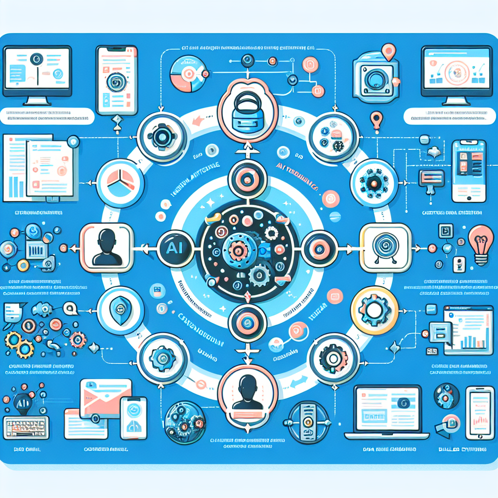 An infographic showing the integration of AI with CRM and dialler systems
