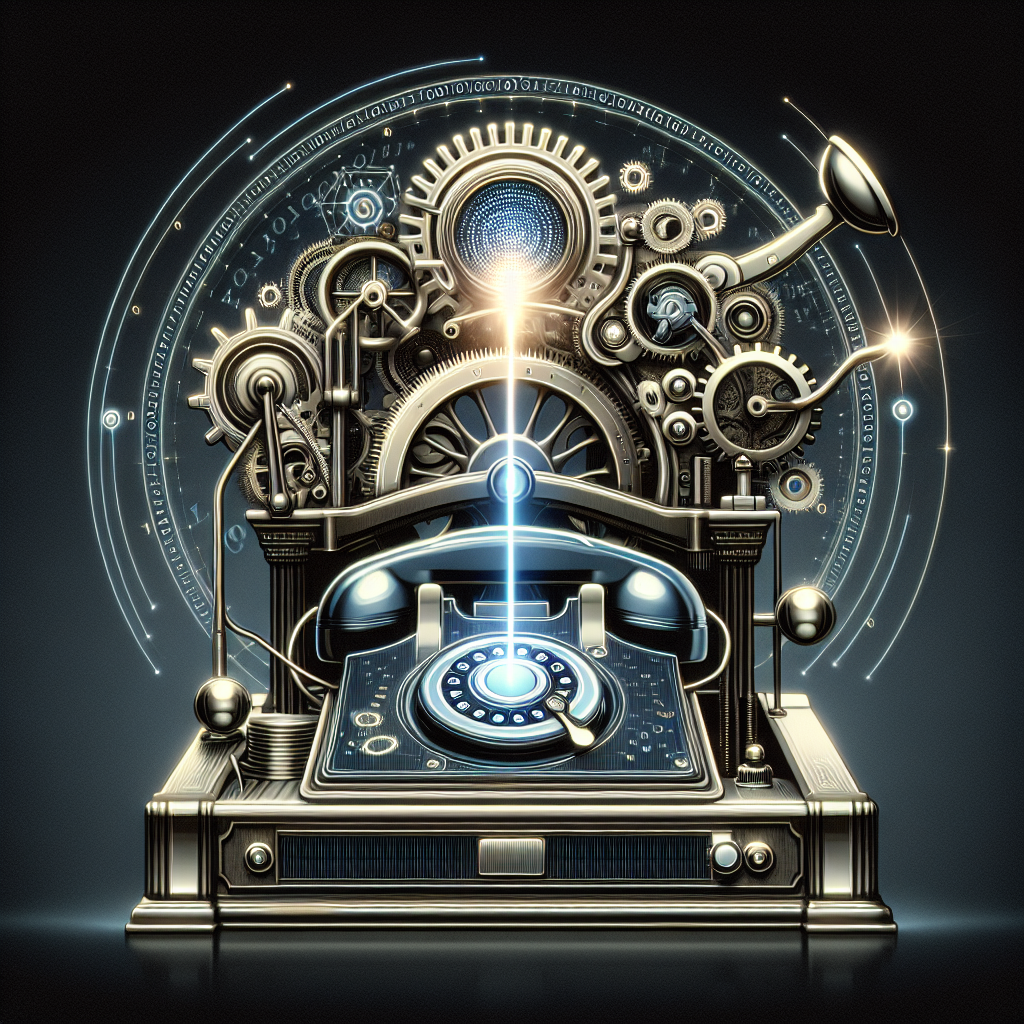 An AI-powered dialer making an outbound call