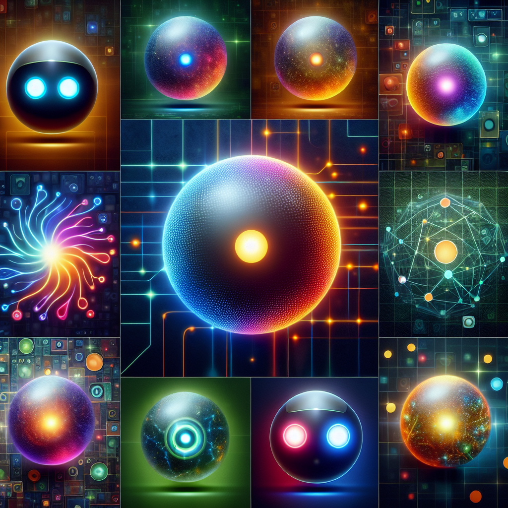A collage of AI-assisted virtual voice assistants like Alexa, Siri, and Google Assistant.