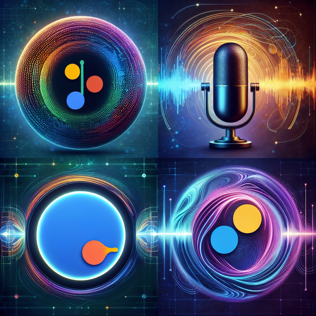 A collage of popular digital voice-assistants, including Google Assistant, Amazon Alexa, and Siri