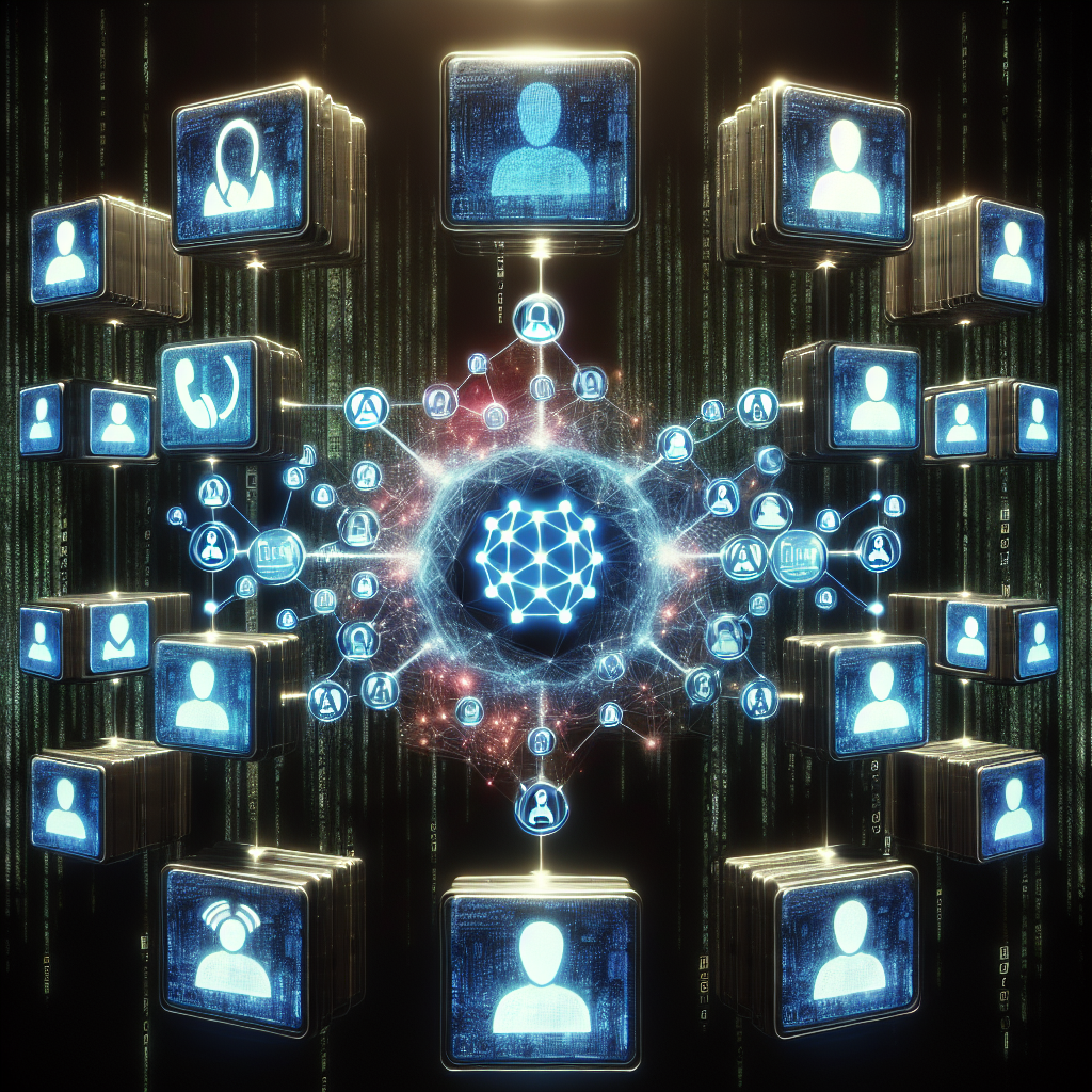 An image illustrating AI technology handling call queues for multiple brands