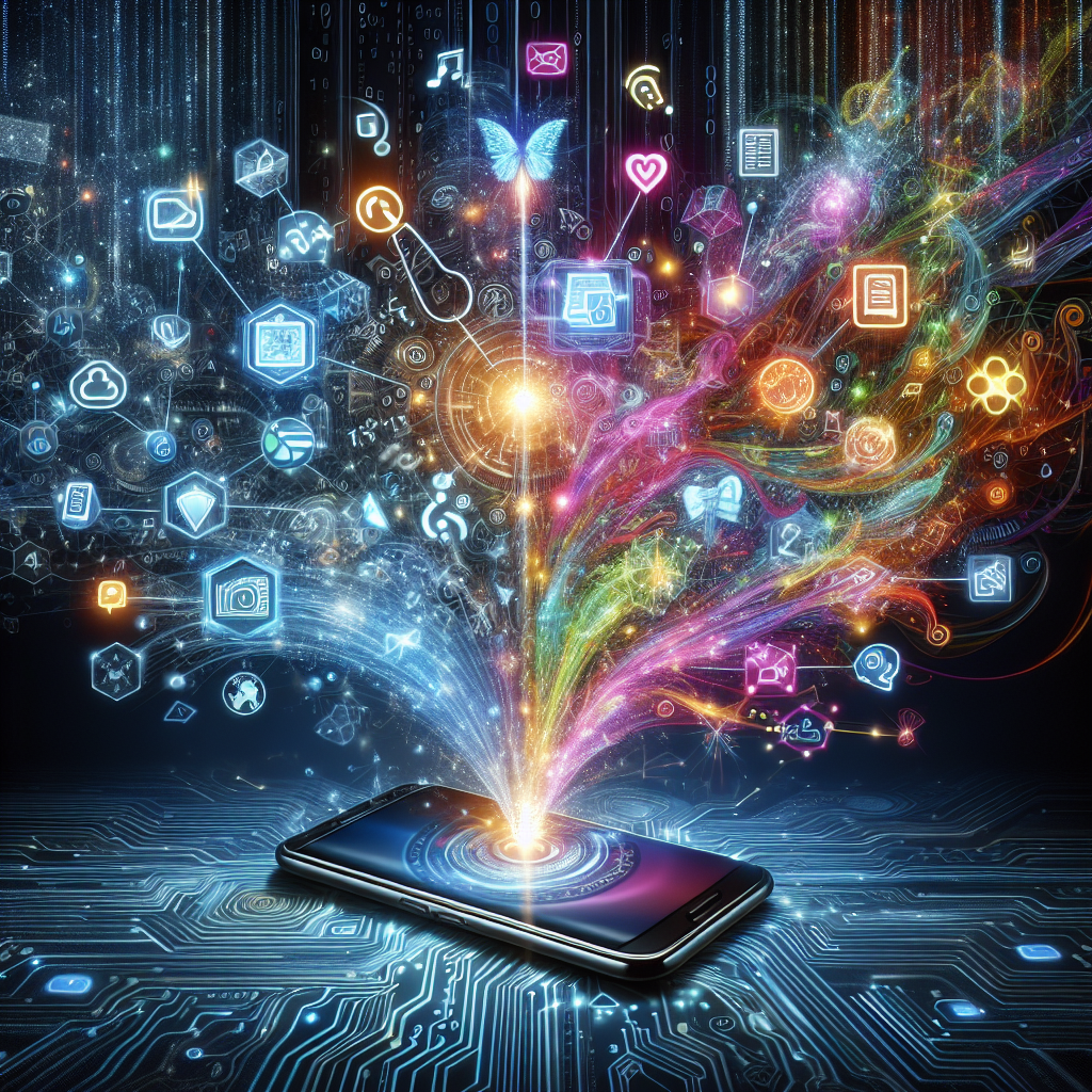 An illustration depicting how machine learning and AI work together in handling phone transactions