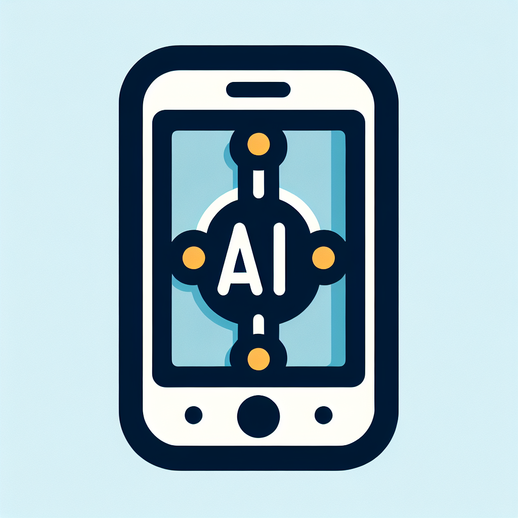 An image showing AI symbol in phone icon