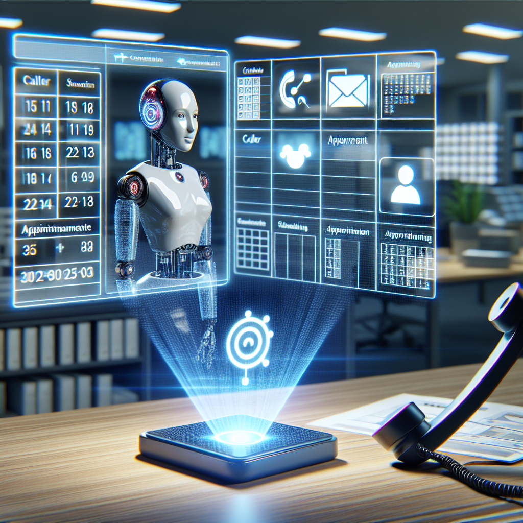 An AI system scheduling appointments over the phone.