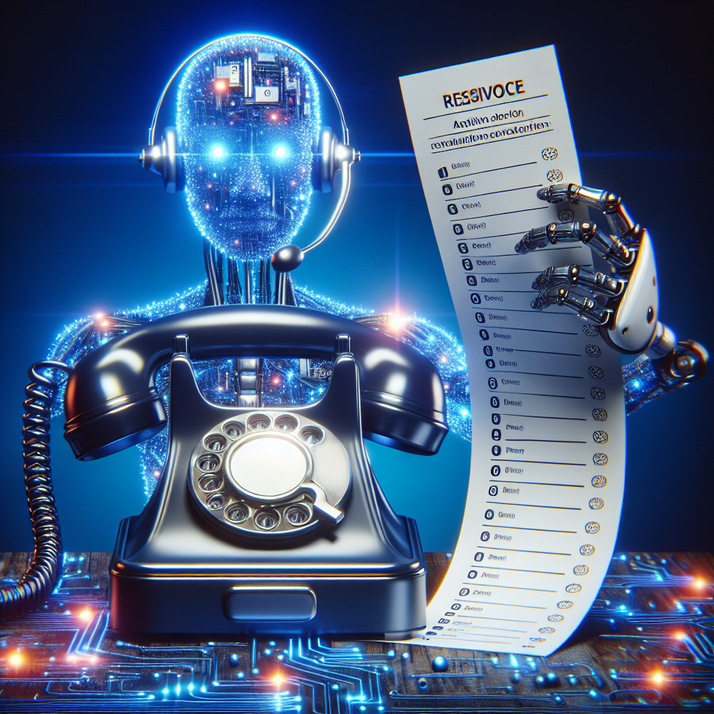 An image representing AI technology integrated with a traditional phone, demonstrating the modern approach to phone surveys