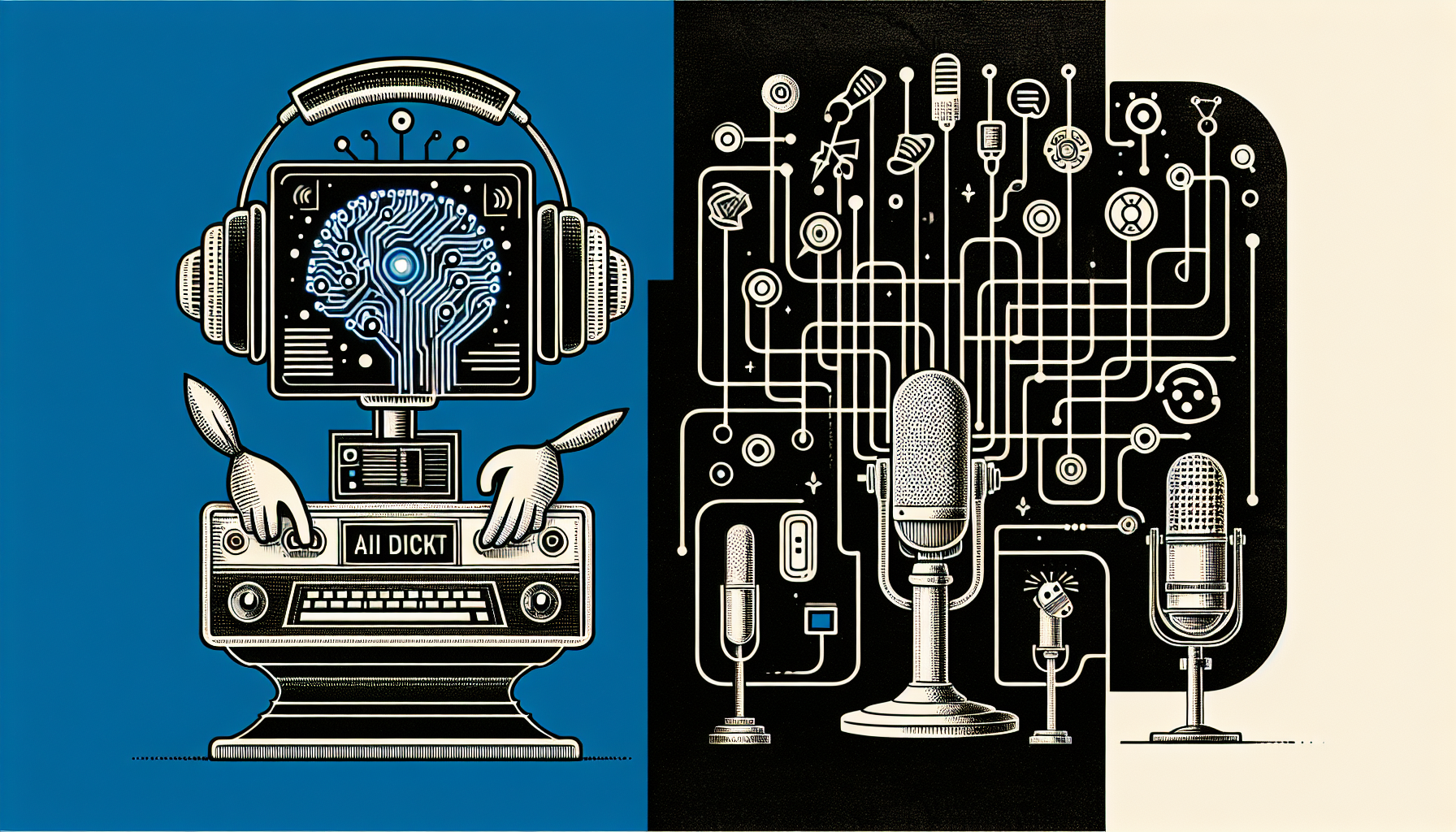 An illustrative graphic showcasing My AI Front Desk's features in comparison with traditional systems like Google Voice