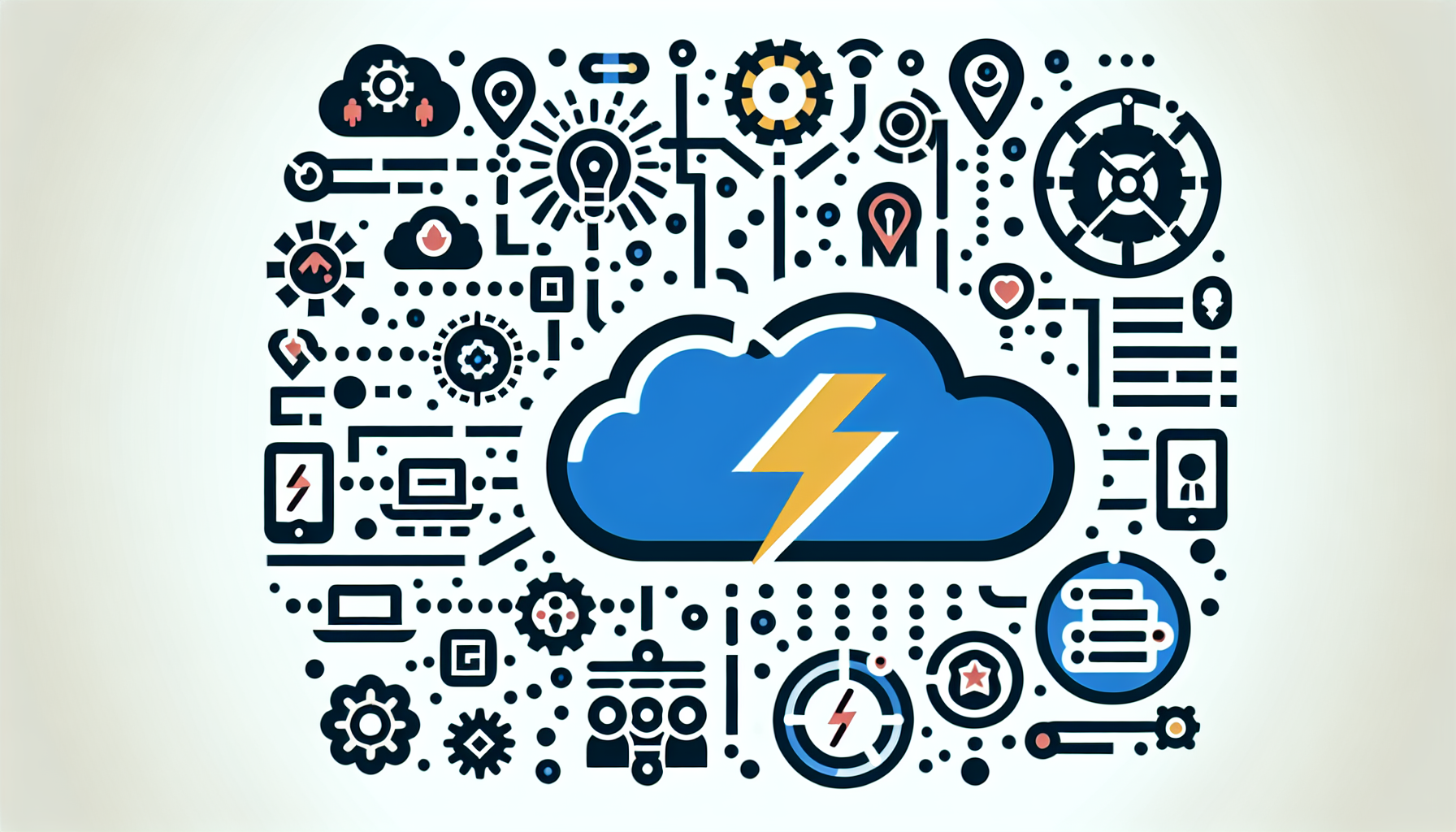 An image showing Zapier connecting multiple business apps, symbolizing automated data flow