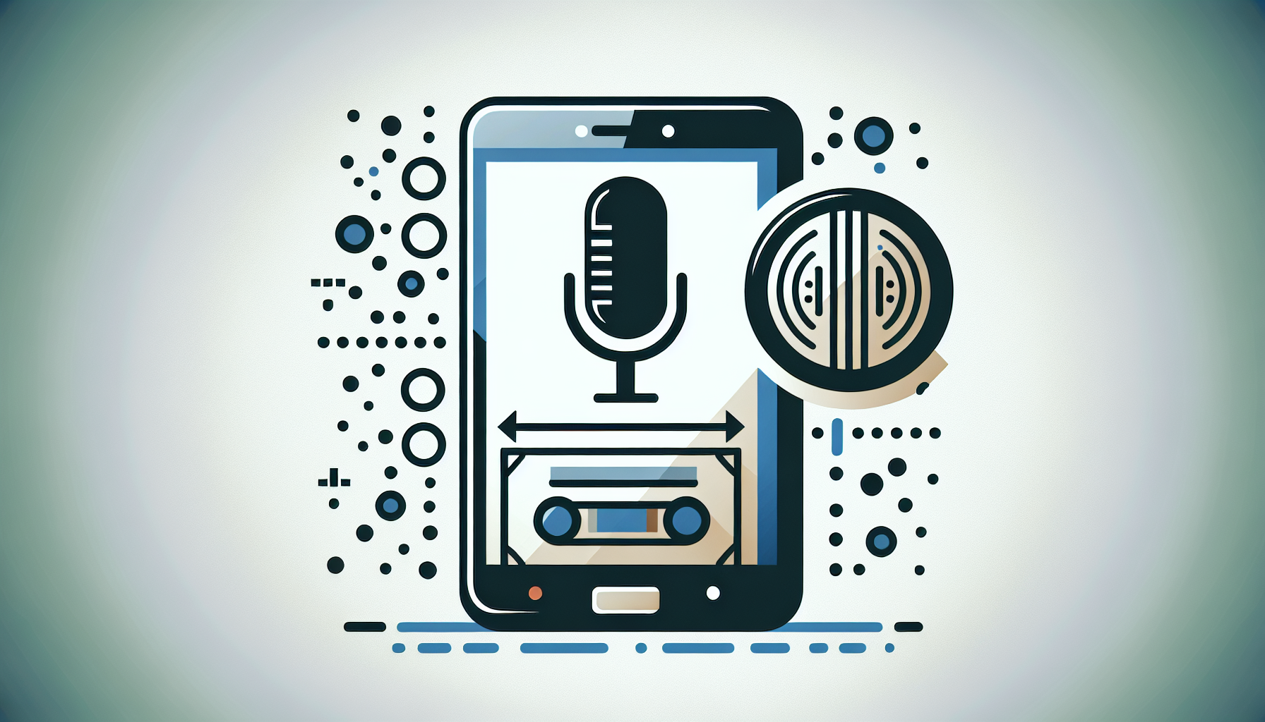An image depicting a notification on a smartphone about a new transcribed voicemail.