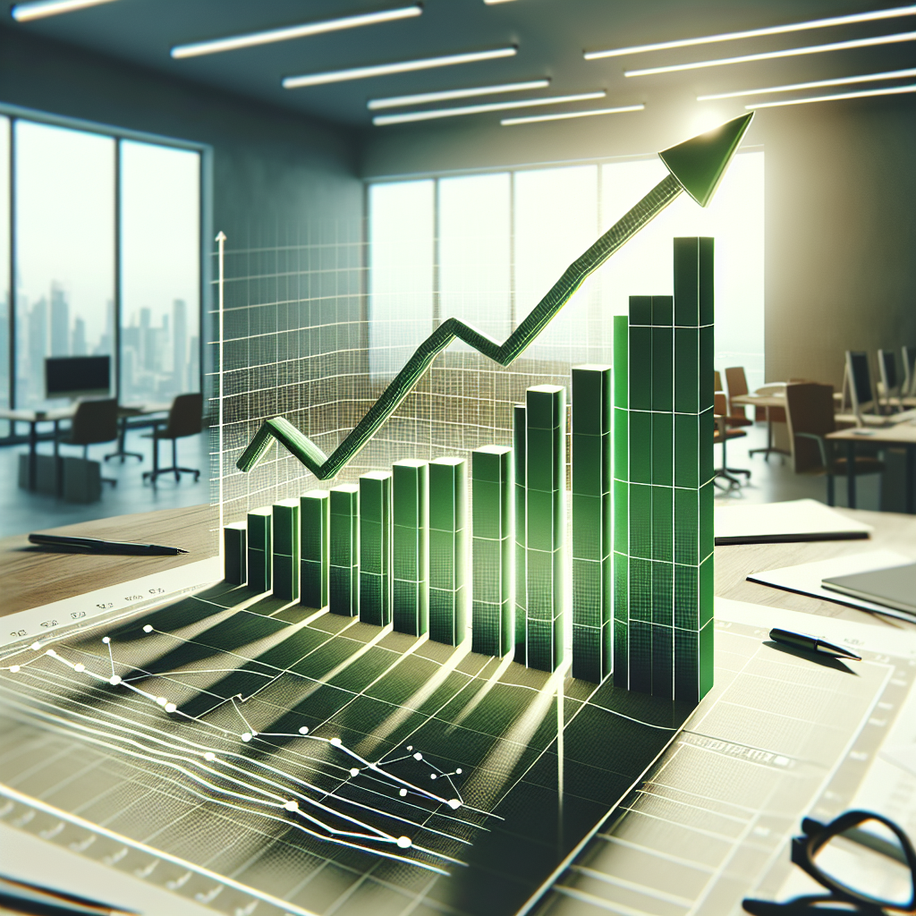 An image showing a growing graph, representing business growth.