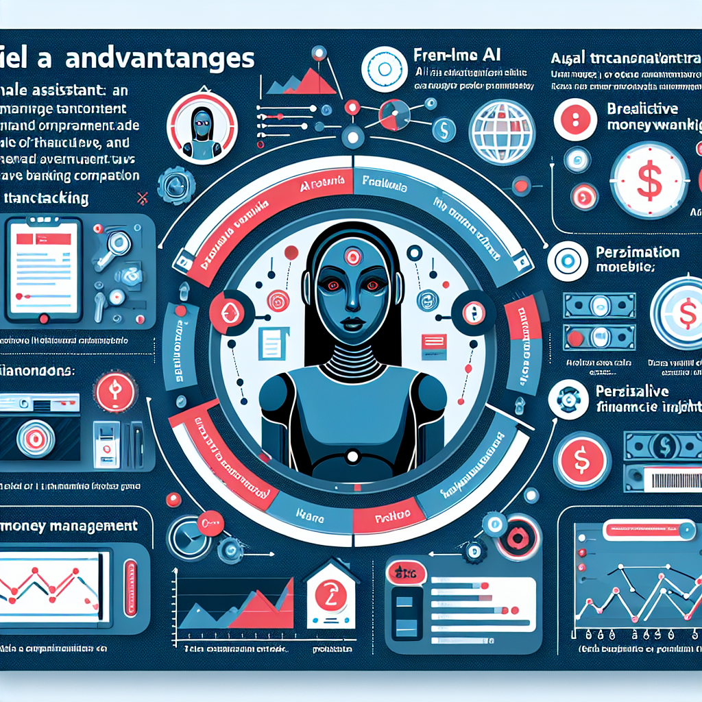 An infographic showcasing the functionalities and benefits of Erica, the AI assistant from Bank of America