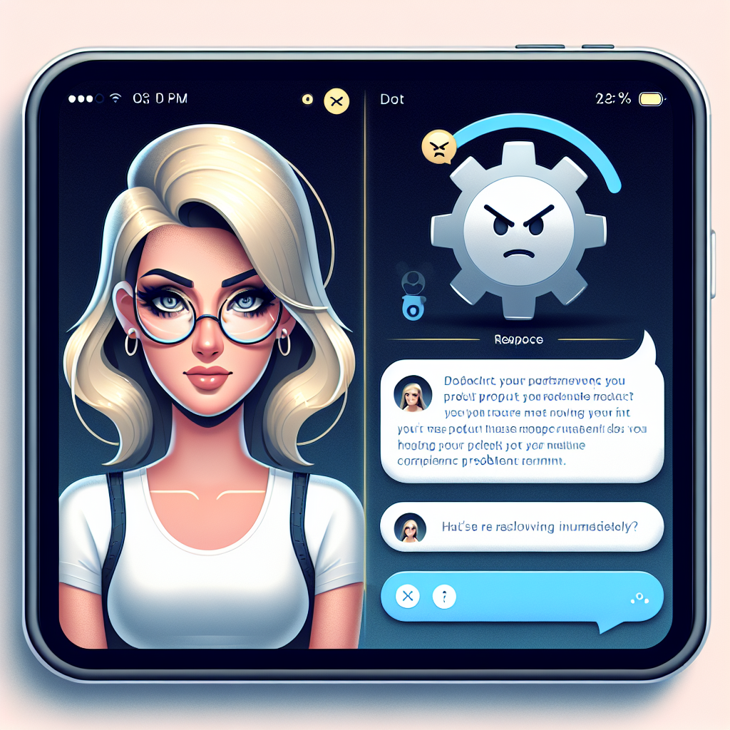 An image illustrating a chatbot promptly responding to a customer complaint.