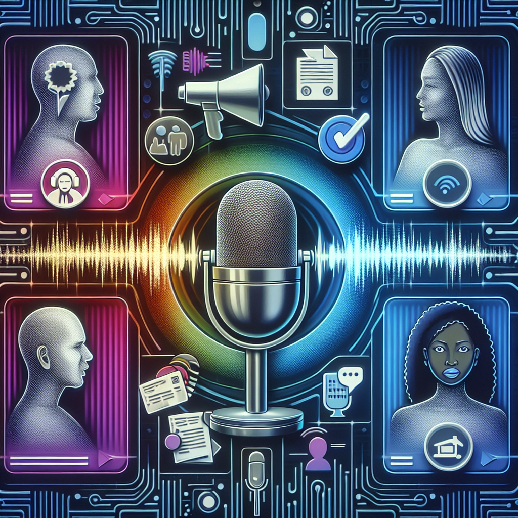 A graphic illustrating a voice-activated system understanding and translating human speech into service tickets