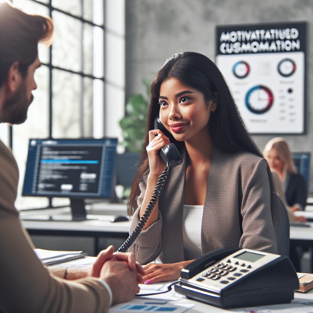 An image showcasing a customer service representative speaking to a customer over the phone, representing voice-based customer segmentation.