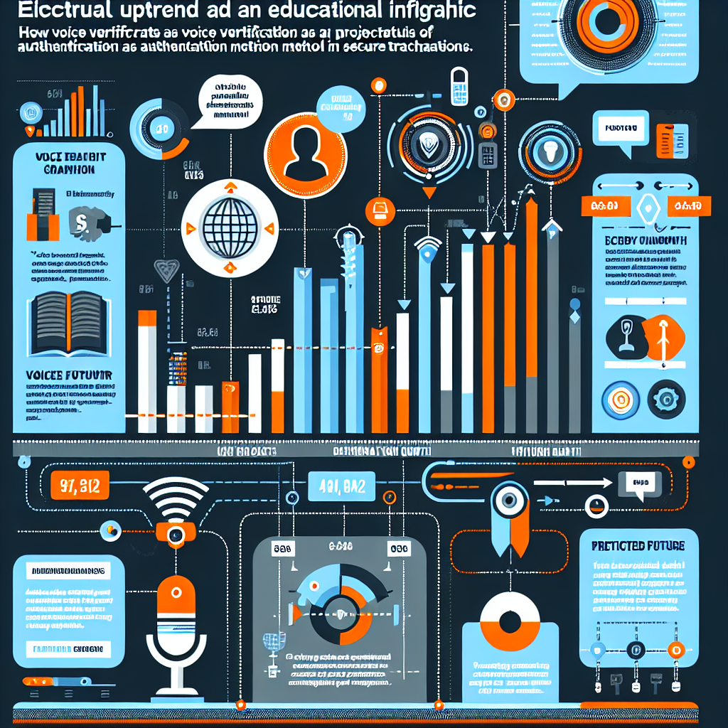 An infographic showing the rise and predicted future growth of voice verification in secure transactions