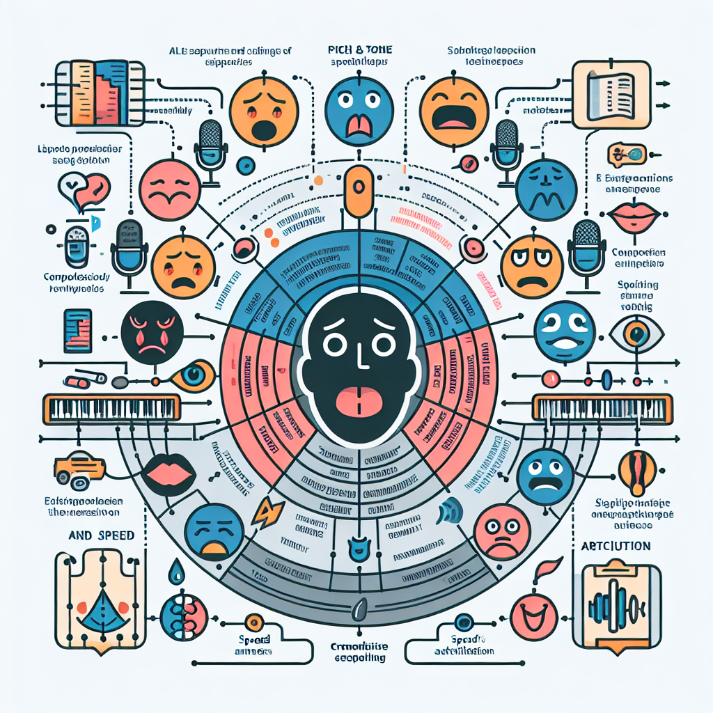 An infographic showing the different aspects of spoken word that voice emotion recognition technology analyzes