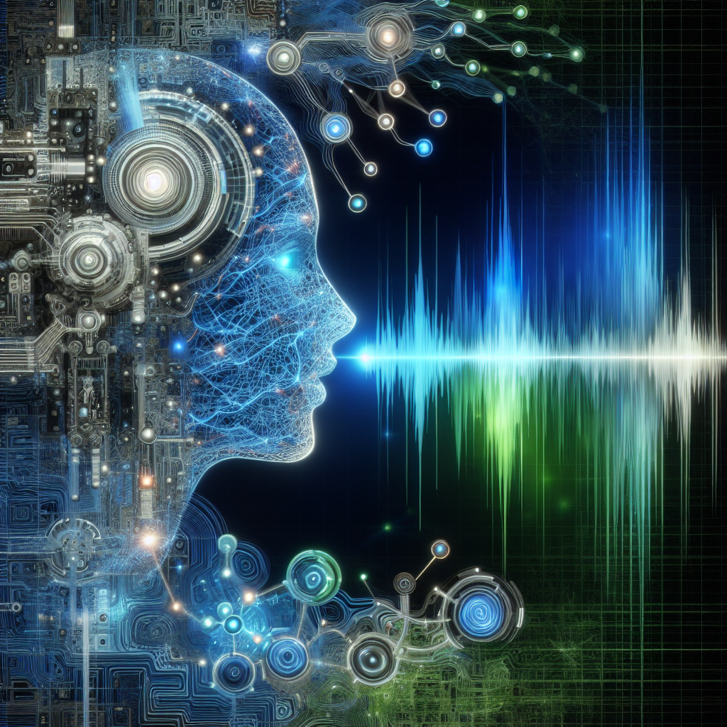 An illustration showing AI analysing a voice waveform for mood detection