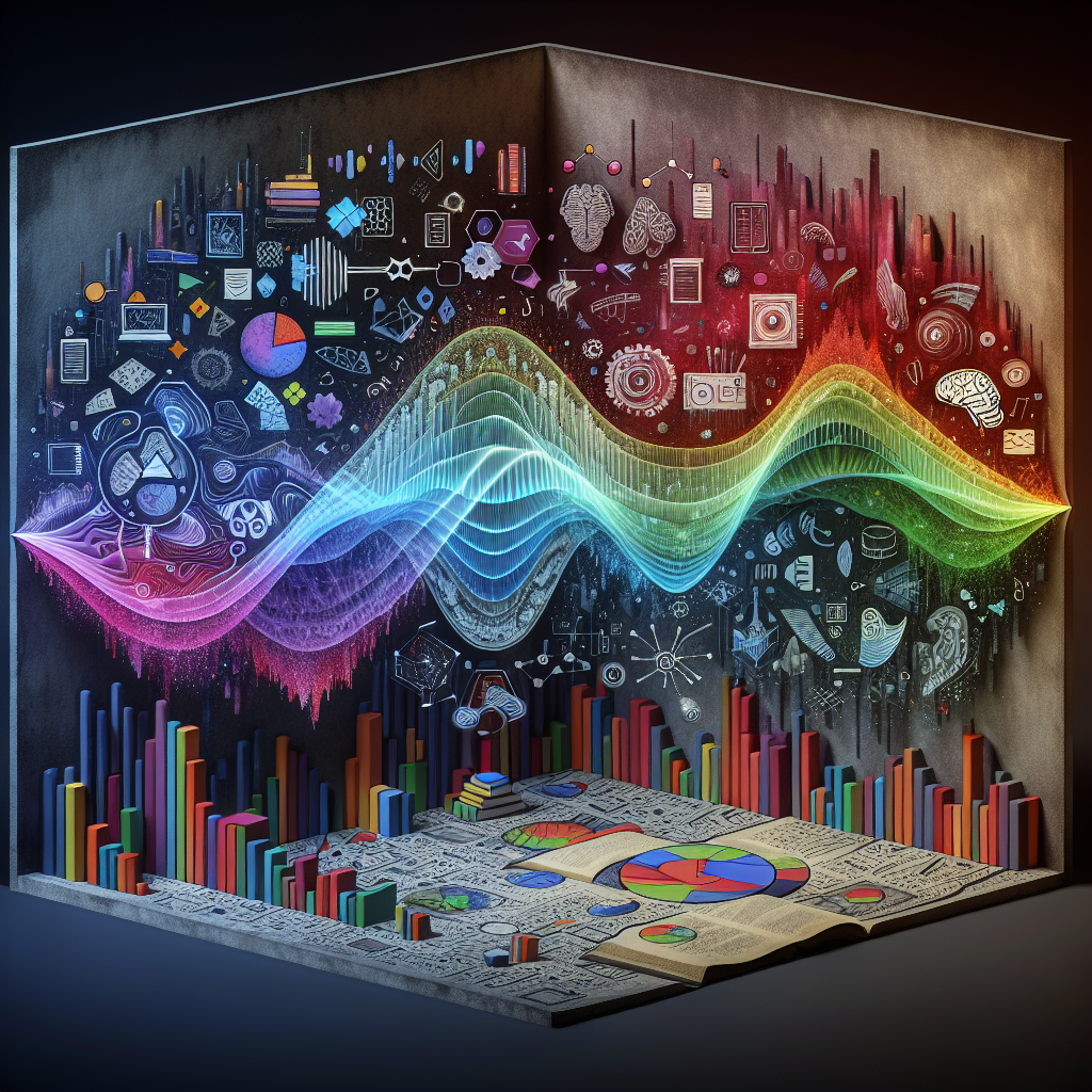 An image showing a sound wave transforming into insights
