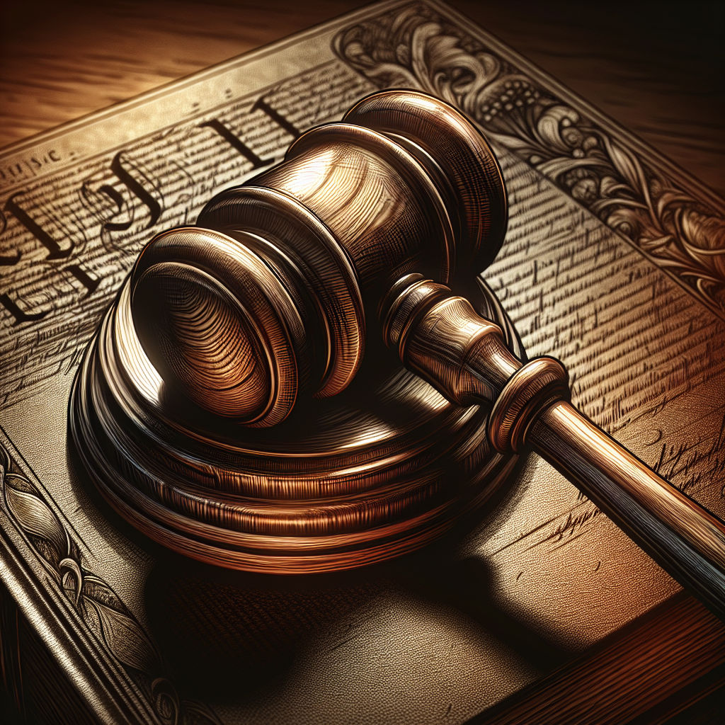 An image of a legal gavel symbolizing laws and regulations