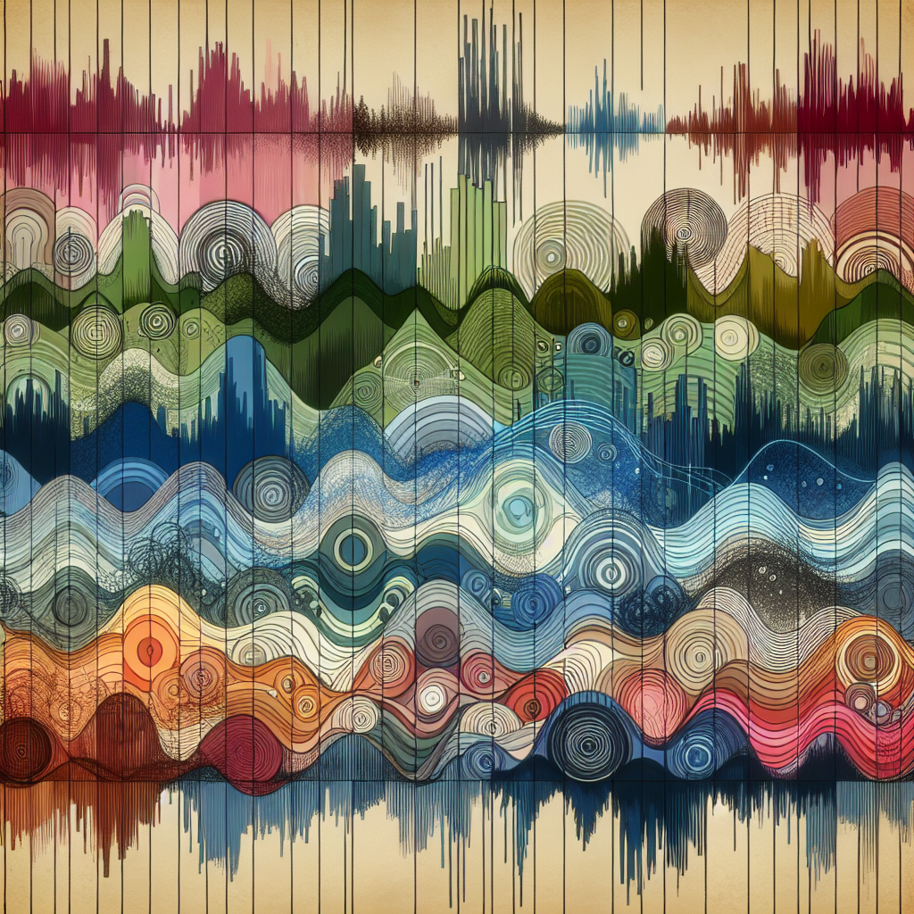 An image showing waves of different voices representing voice pattern analysis.