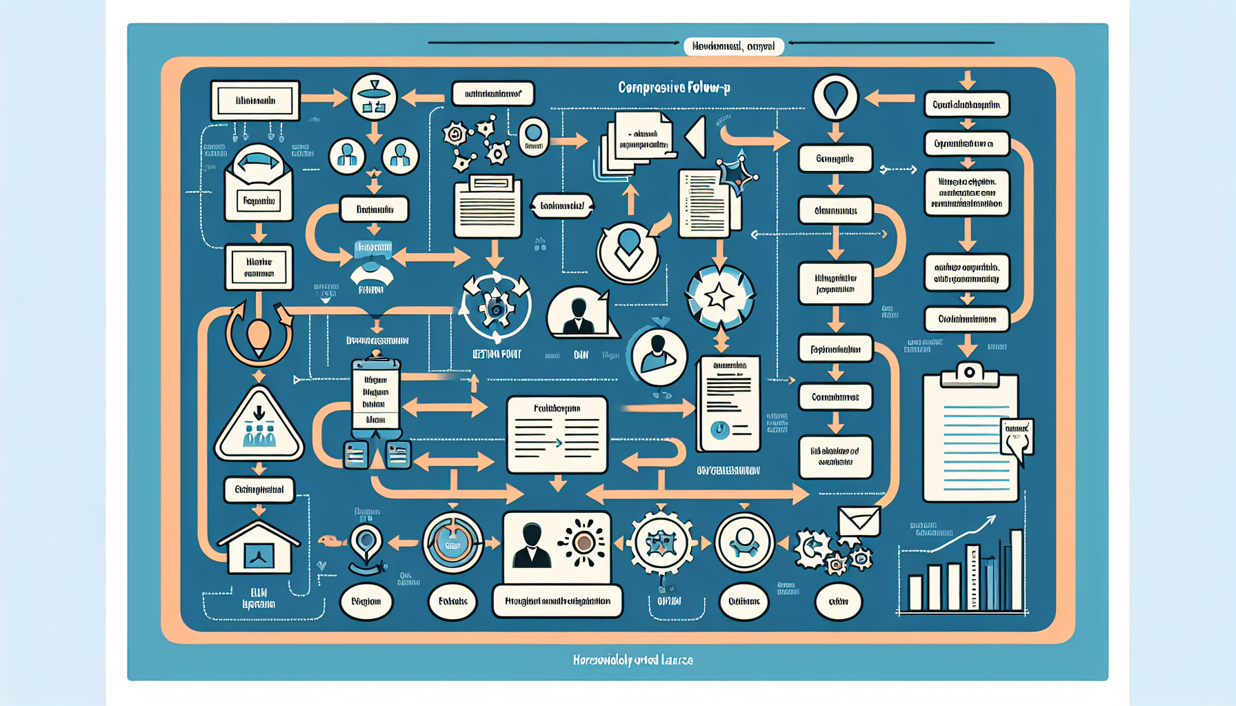 An image showing a flow chart demonstrating a follow-up strategy