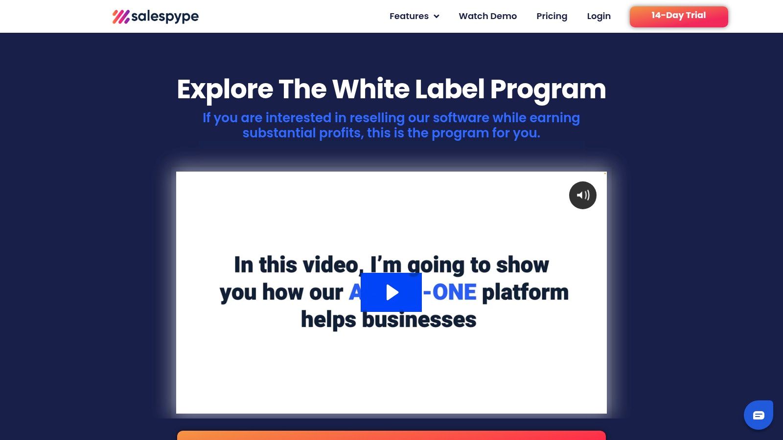 SalesPype white-label lead generation software dashboard