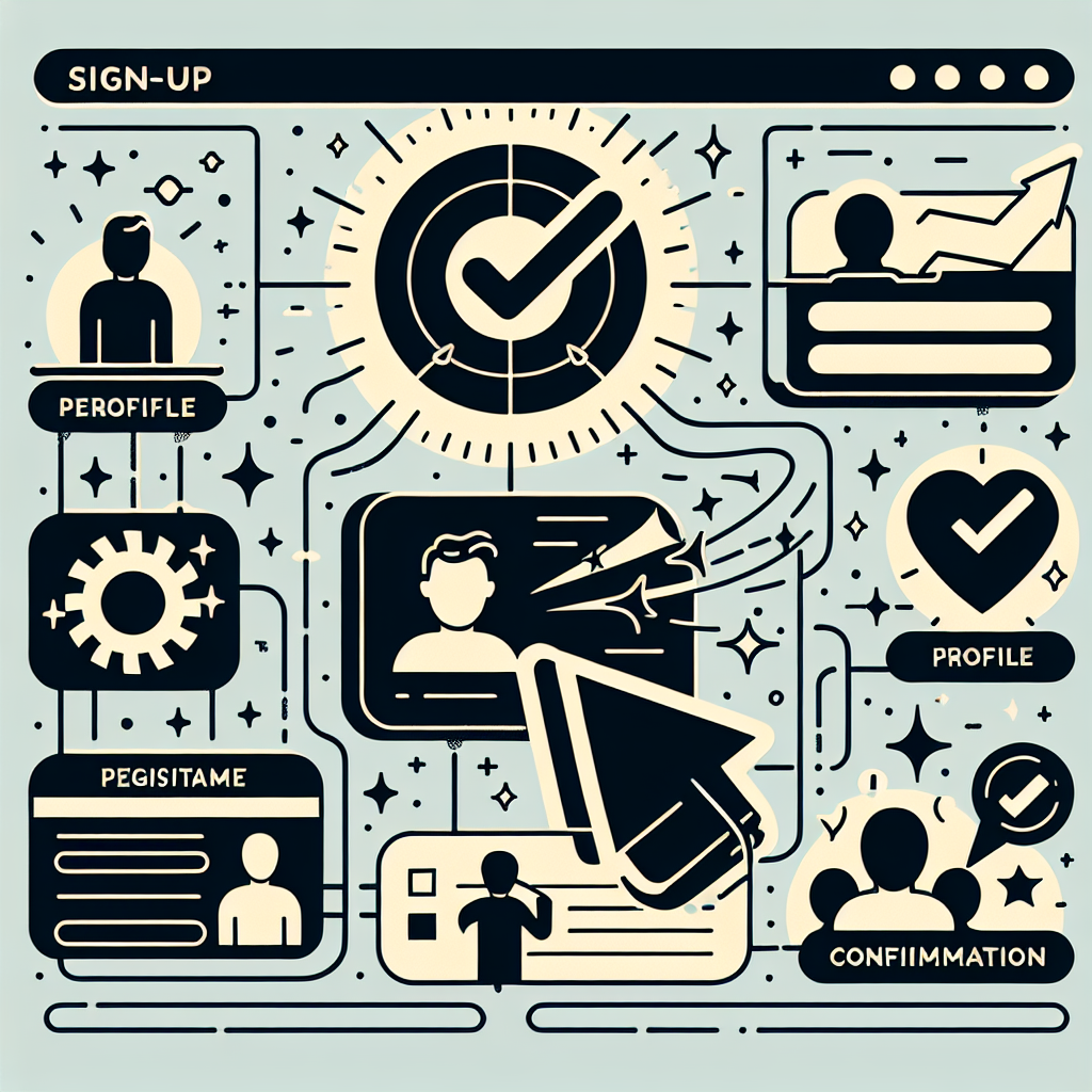 A graphic illustrating the seamless onboarding process for affiliates, showing quick registration steps.