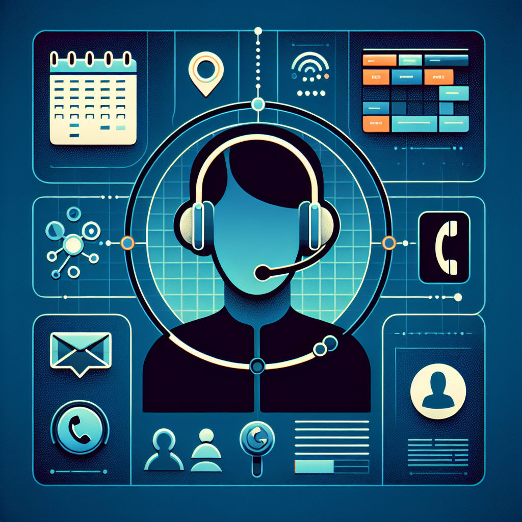 A visual representation of a modern virtual receptionist interface.