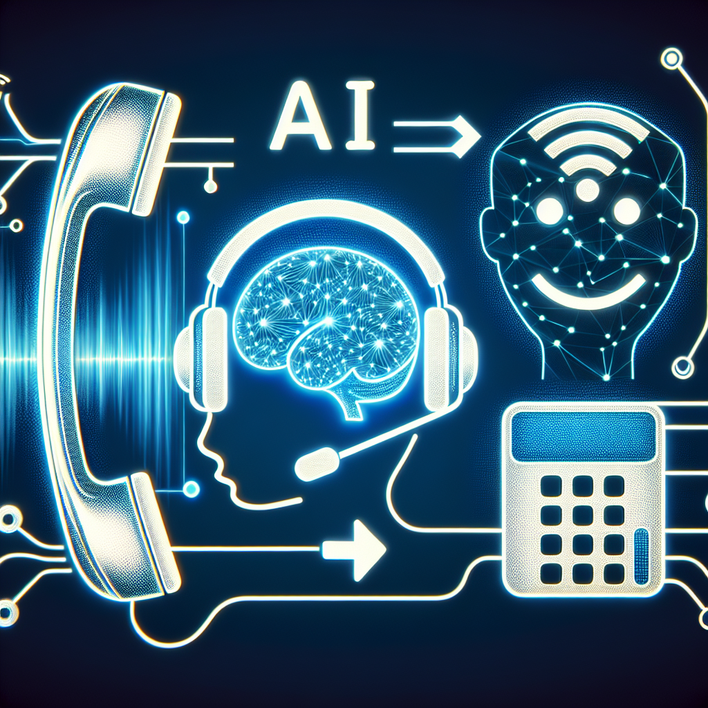 Visual representation of AI-driven outbound dialers enhancing customer service