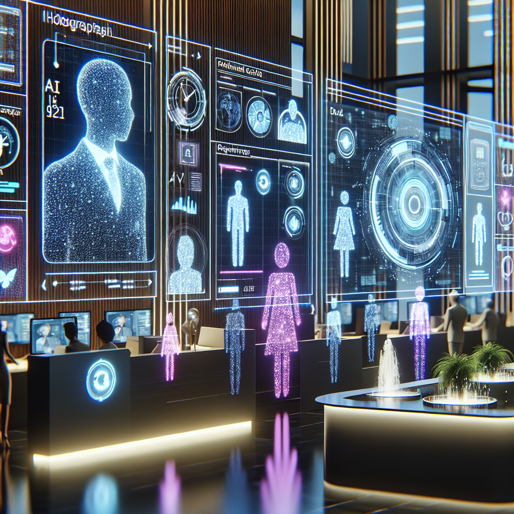 Visual representation of AI-powered virtual receptionists and their benefits