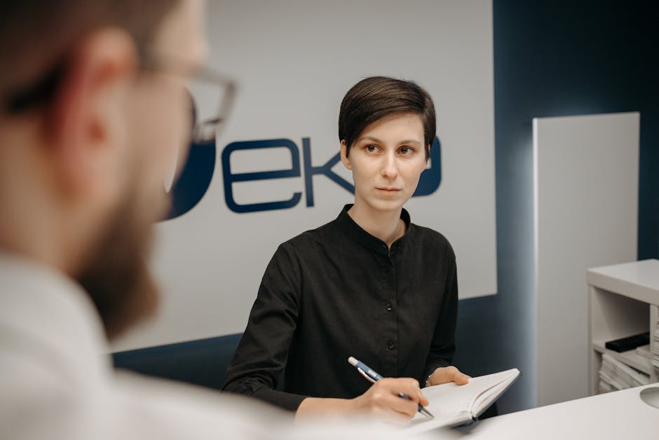 An engaging workflow of an AI receptionist assisting customers.