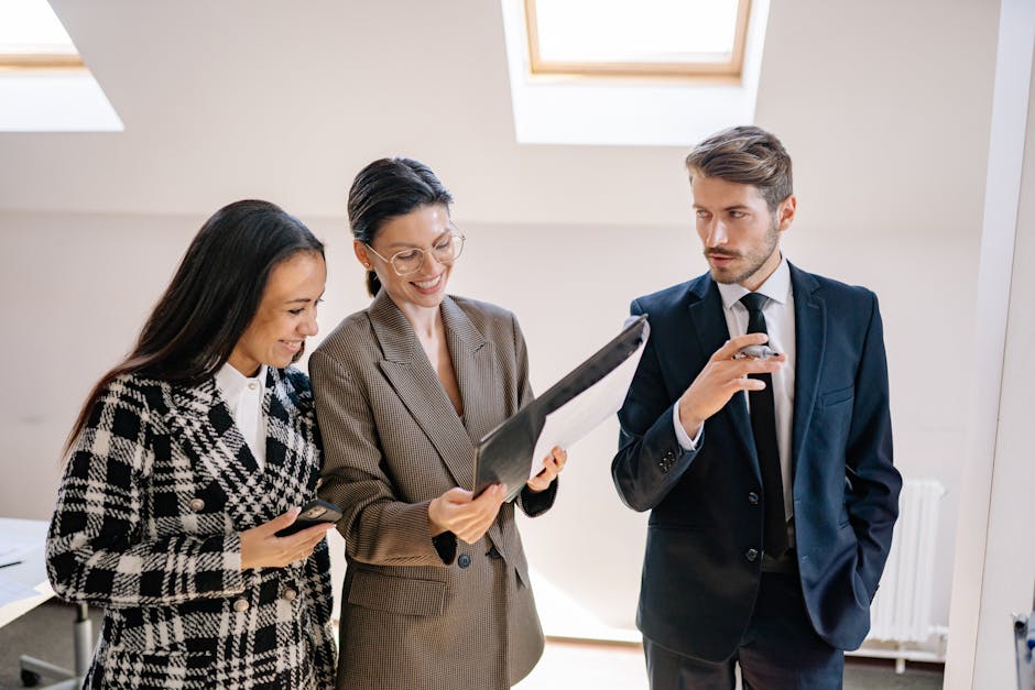 An office environment with a modern AI interface assisting in call management, showing a professional engaged in a conversation.
