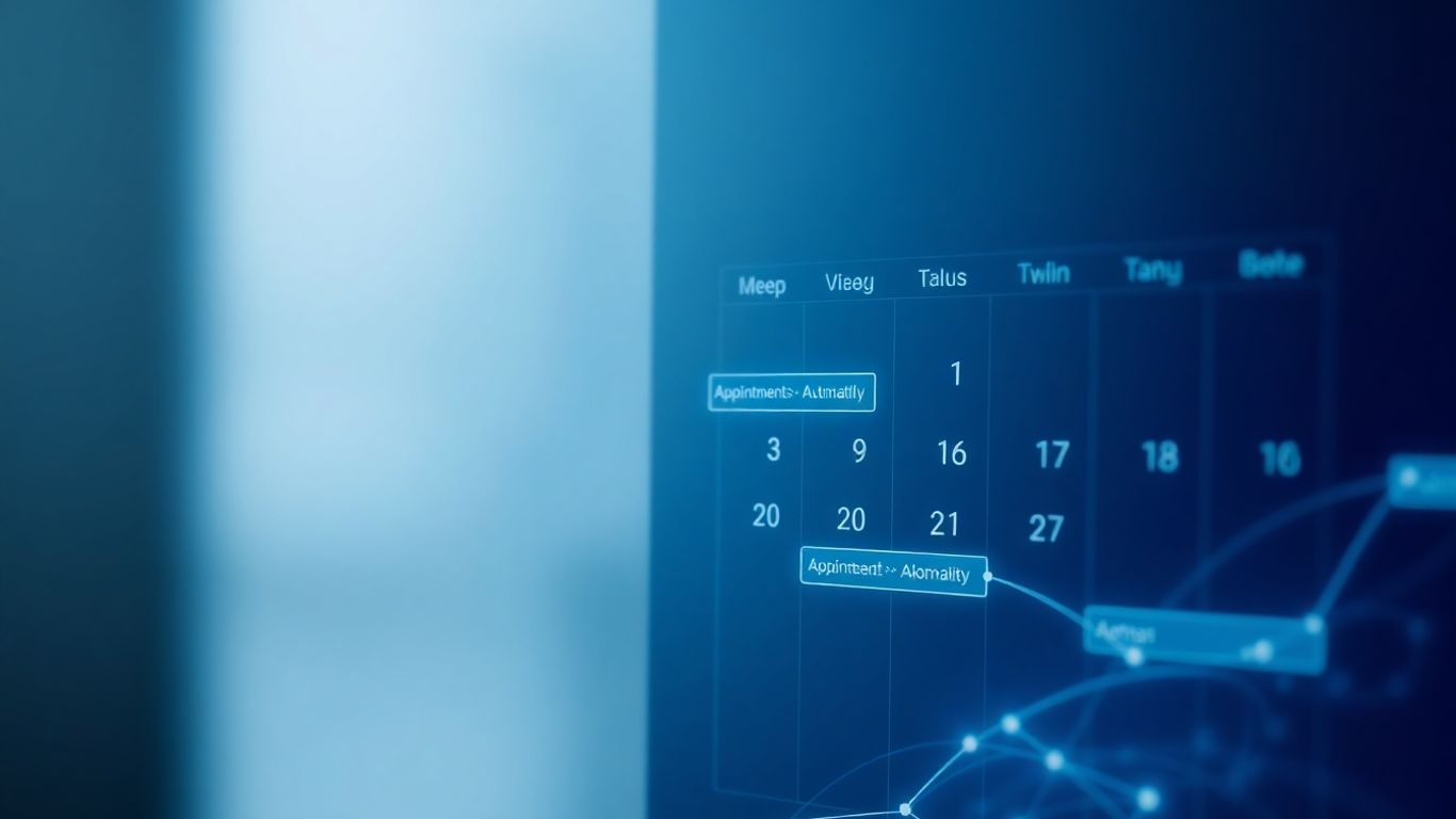 AI appointment setting interface with automated scheduling.